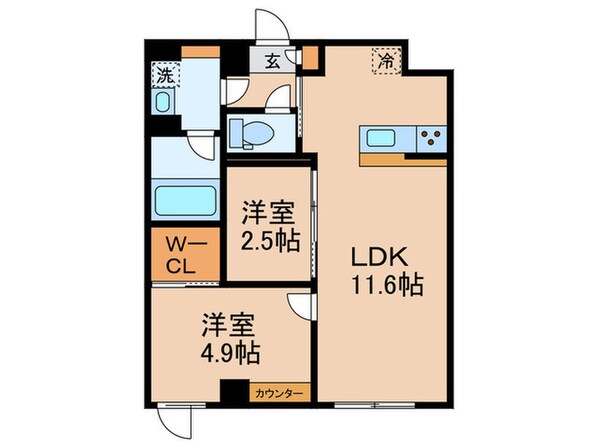 ウェルスクエアイズム千川Ⅱの物件間取画像